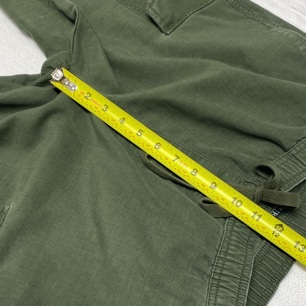 Lauren Ralph Lauren Cargo Jogger Pants Lyocell Cotton Olive Green Size 10 - Picture 11 of 12